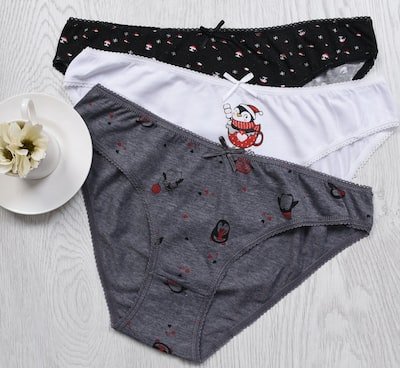 Aspect et composition de la culotte menstruelle